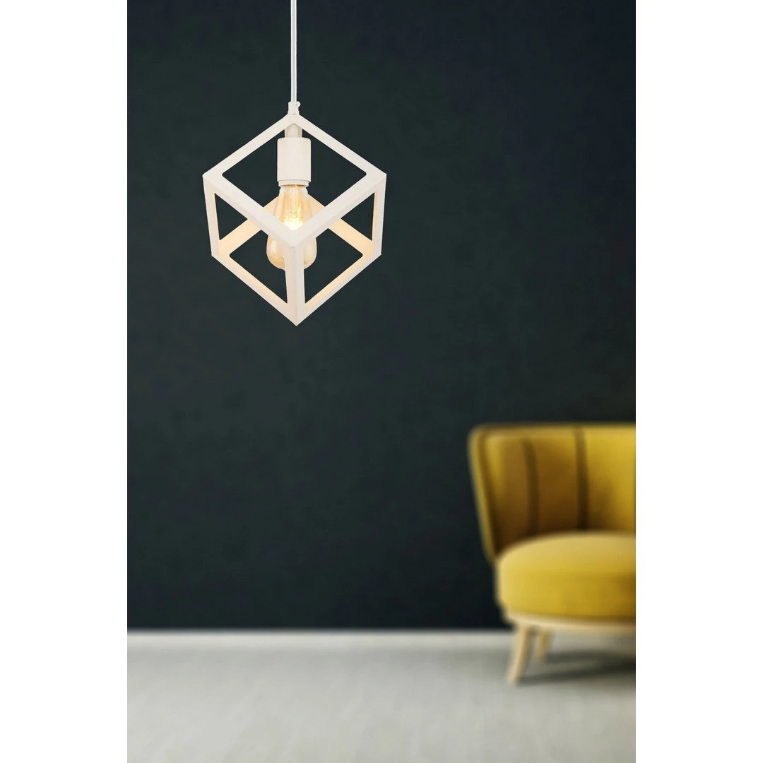 Magnezya Avize Tekli Beyaz