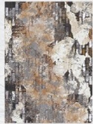 Monaco Modern Gri Desenli Halı 120*180cm