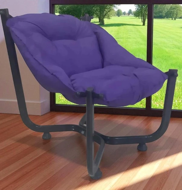 Lüks Sandalye Elit Mor 76*91*97cm