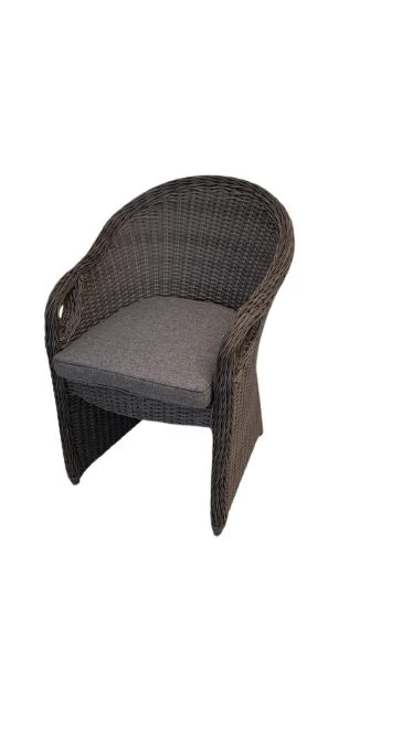 Cali Rattan Koltuk Gri/Bej Minderli