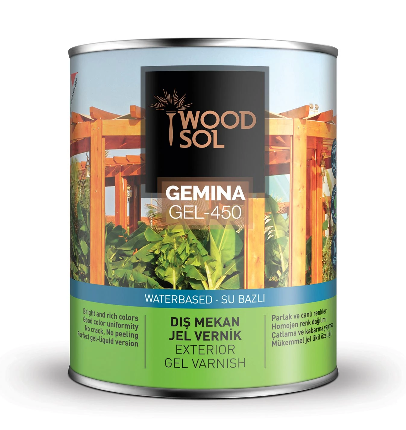 Woodsol Gemina Su Bazlı Vernik 2,5Lt.