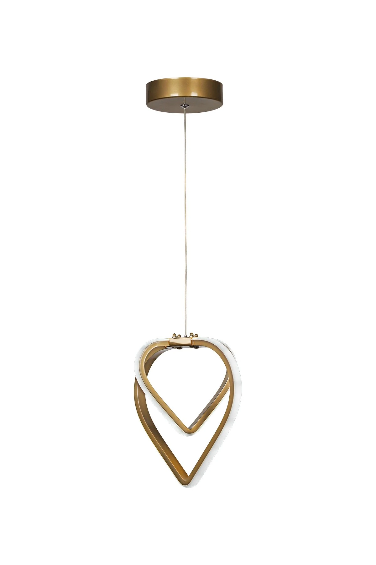 Kalp Tekli Sarkıt Ledli Avize Antik