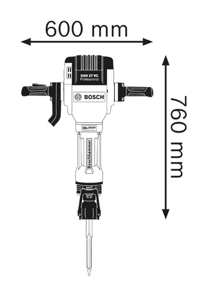 BOSCH Kırıcı 2000W GSH27VC