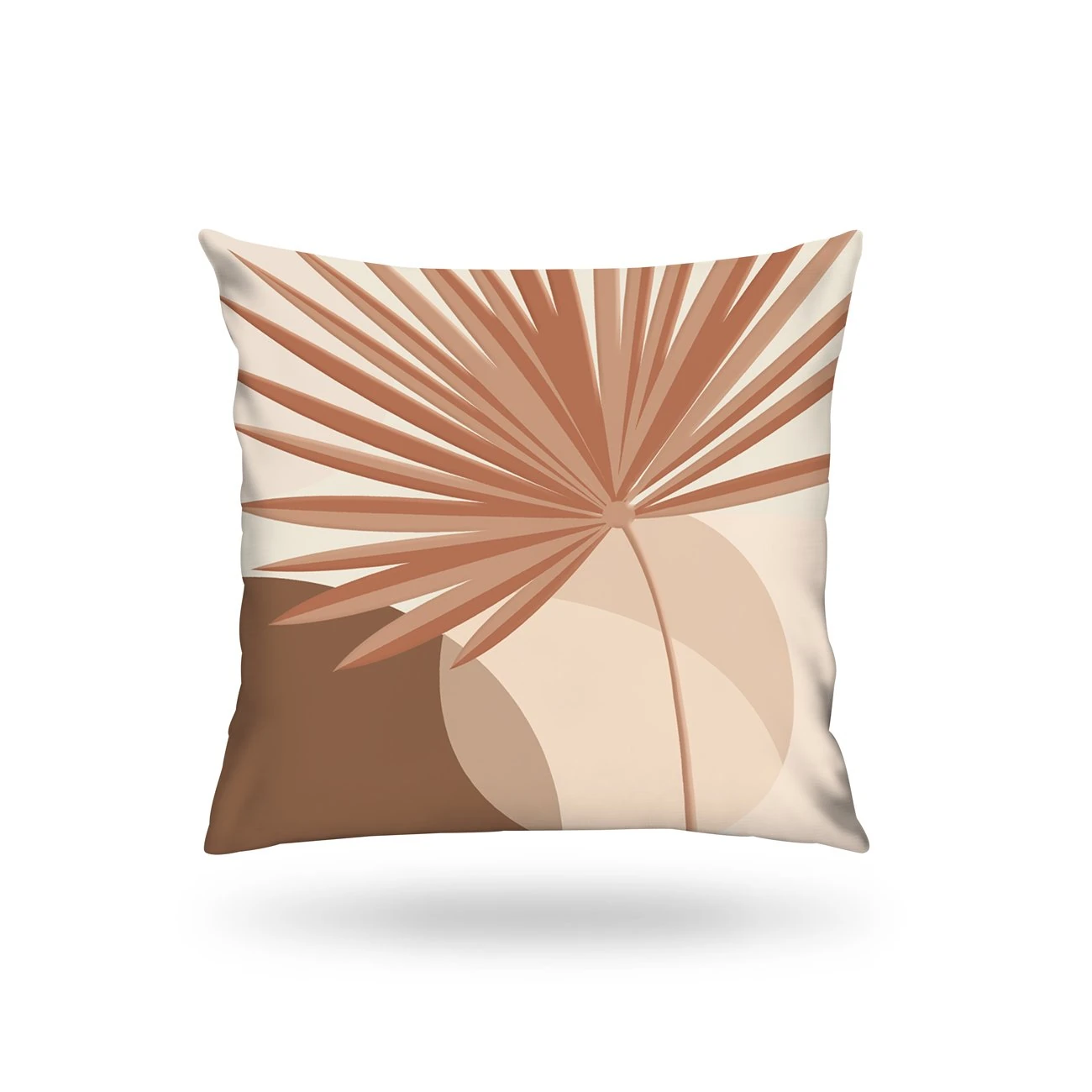 Kırlent Kılıfı İsk. Bhm Desen Krem-Kahve 43x43cm