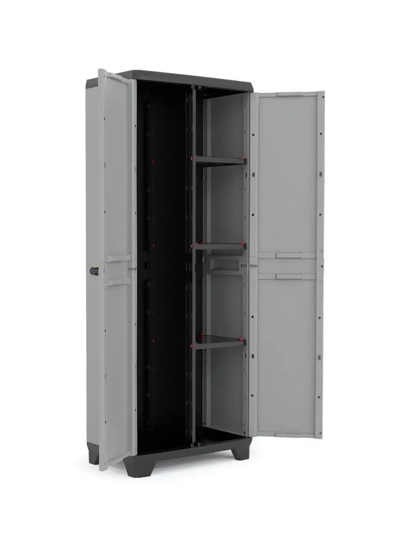 STILO Tall Cabinet Dark Grey/Black 39*68*173 2 Compartments