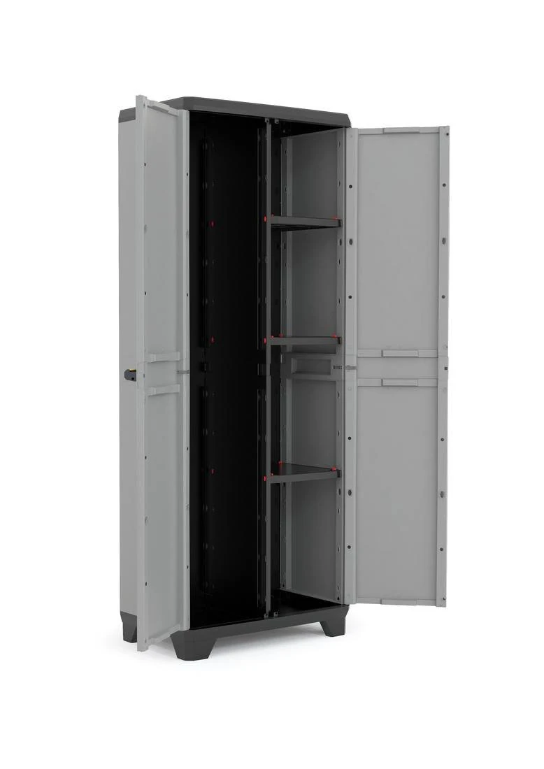 STILO Uzun Dolap K.Gri/Siyah 39*68*173 2 Bölmeli