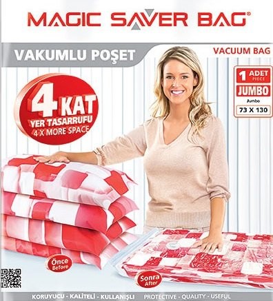 Vakum Saklama Poşeti 2'Li Large