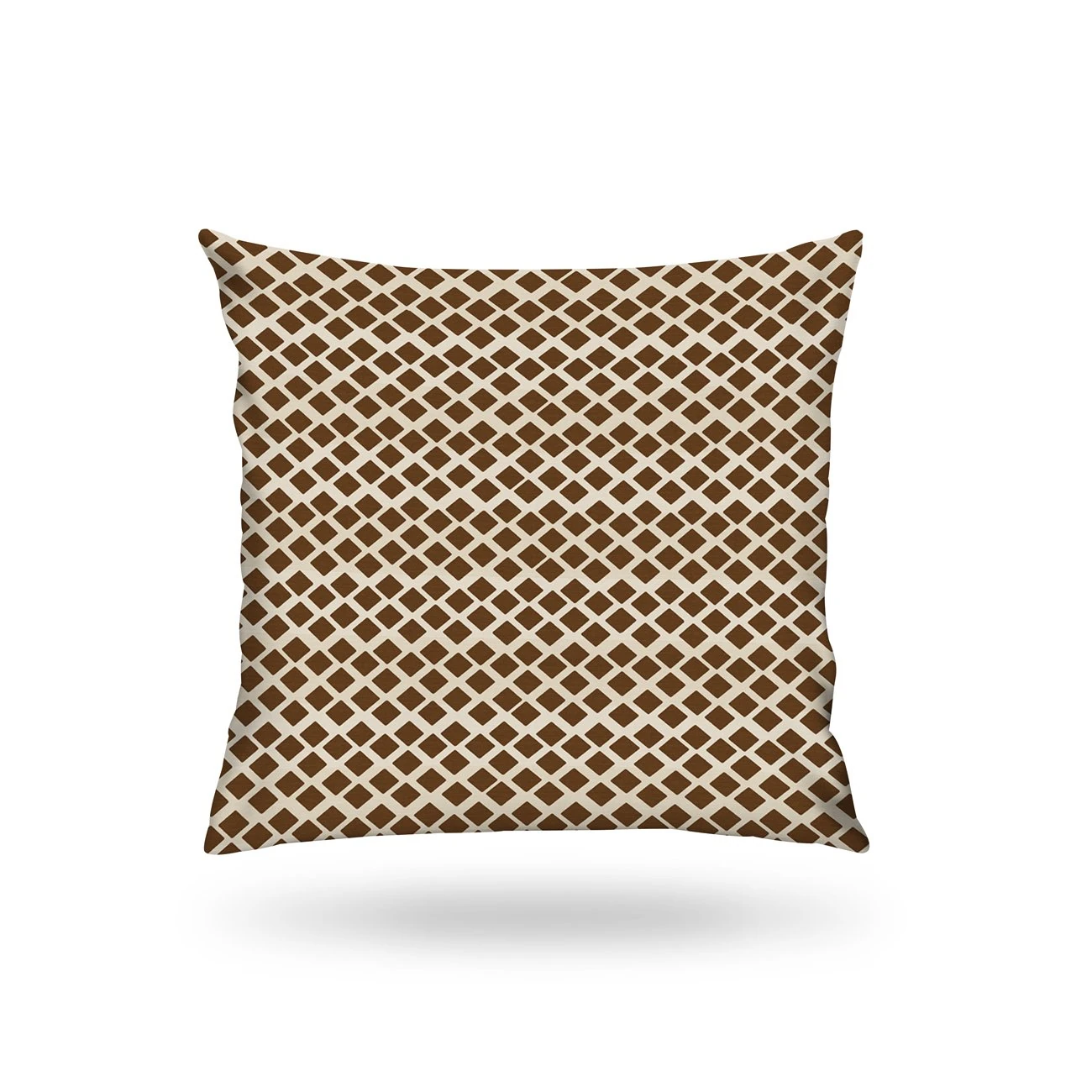 Kırlent Kılıfı İsk. Desen Kahve-Beyaz 43x43cm