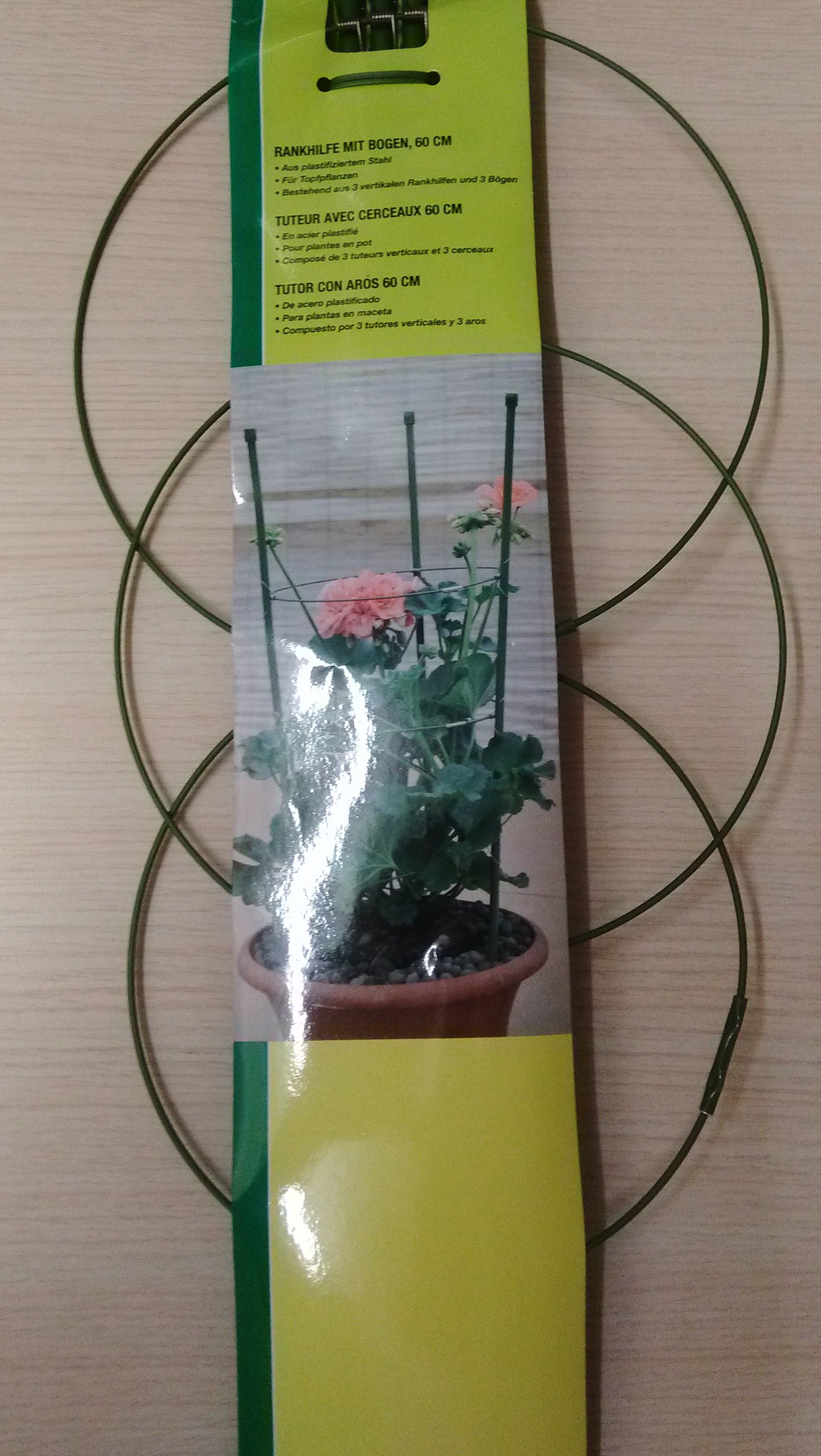 Yuvarlak 3 Katlı Bitki Desteği 60 cm.