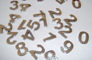 Rakam Küçük Boy 2.5cm Krom 0