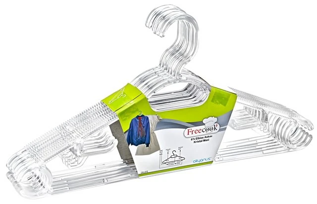 Elbise Askısı Kristal Maxi 6Lı