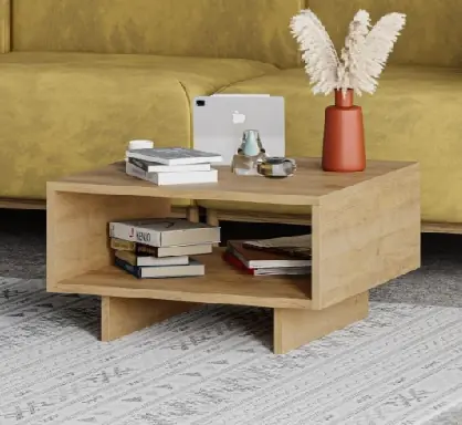 Coffee Table Hola Sapphire Oak-Sapphire Oak 60*60*32cm