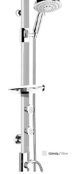 Mistillo Kompakt Jet 5+2 Duş Sistemi Gri