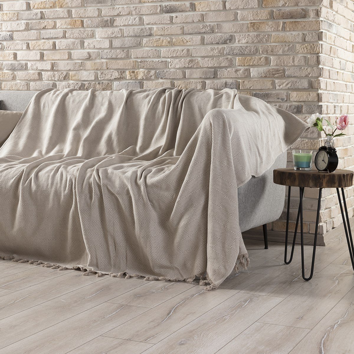 Koltuk Örtüsü Diamond Bej 180x230cm