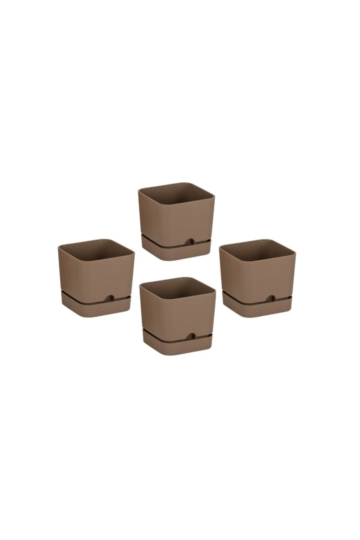 Begonya Kare Saksı 1,5Lt S.Kahve