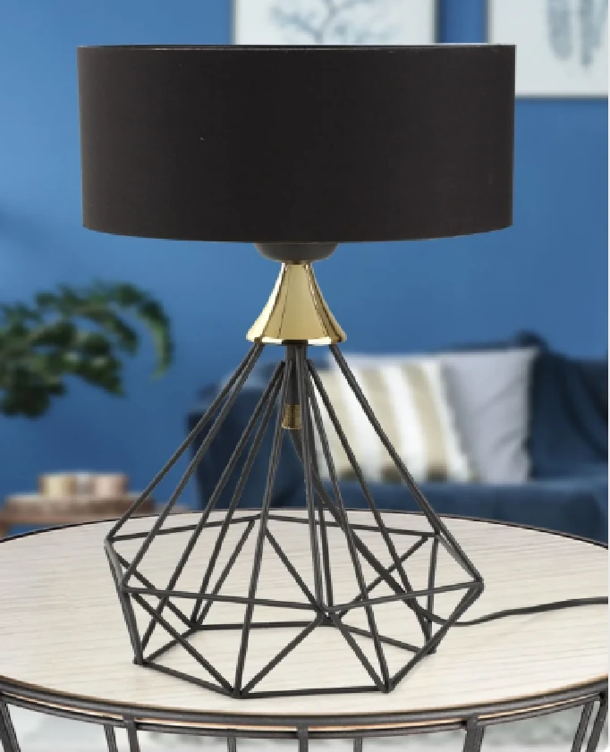 Masa Lambası Sude Siyah-  Siyah Şapka