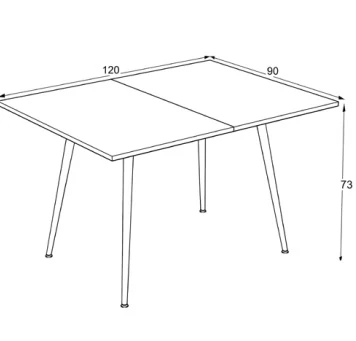Masa Lilis Barok Dining Kahve Ahşap 90*30cm