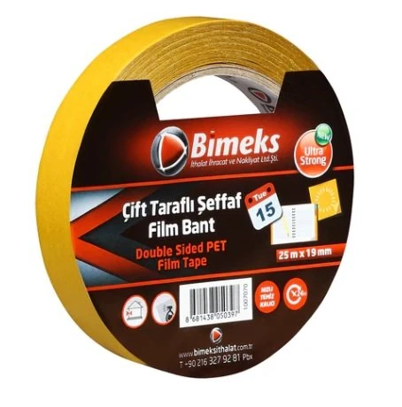 Çift Taraflı Standart Şeffaf Bant  38mmX25mt