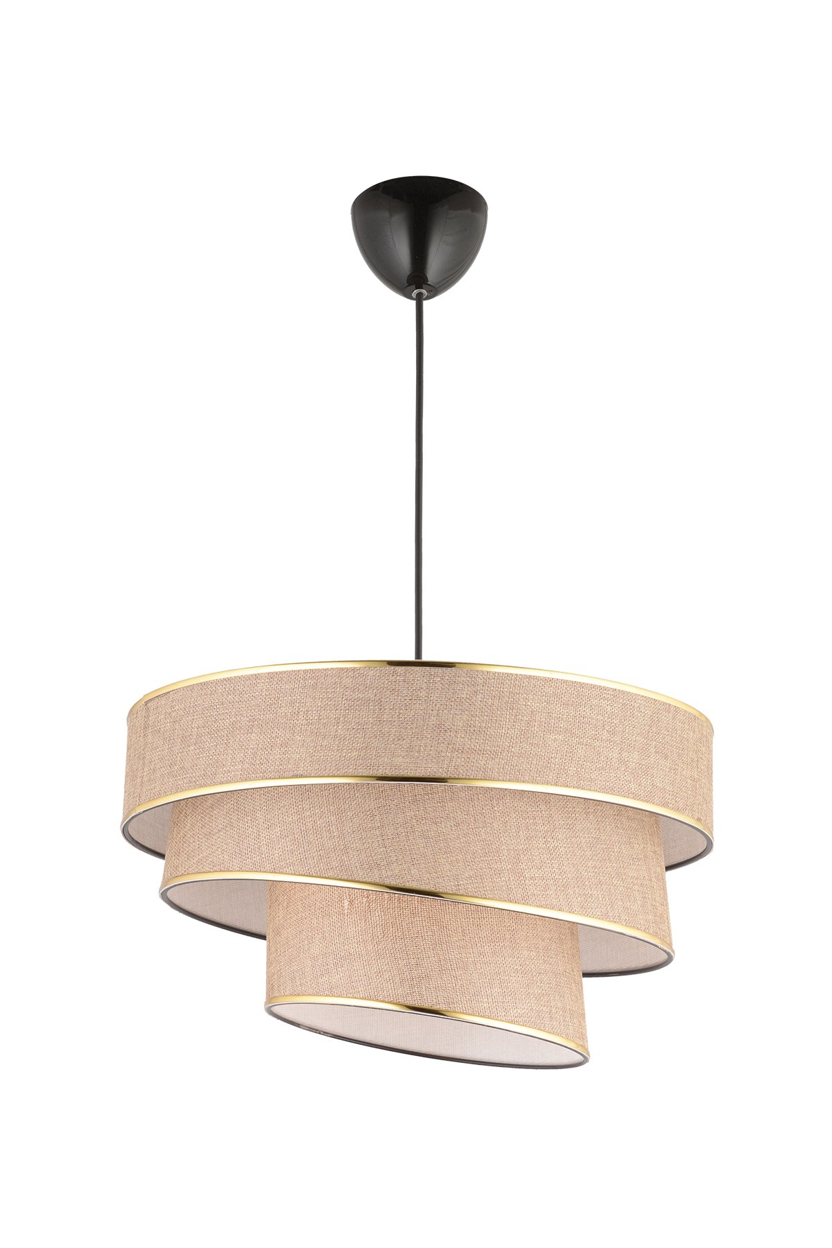 Elips Tekli Sarkıt Avize 3 katlı A.Kahve