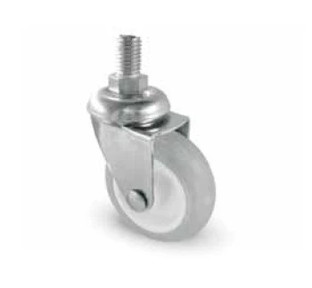 Tekerlek Civatalı Dönerli Gri 50mm