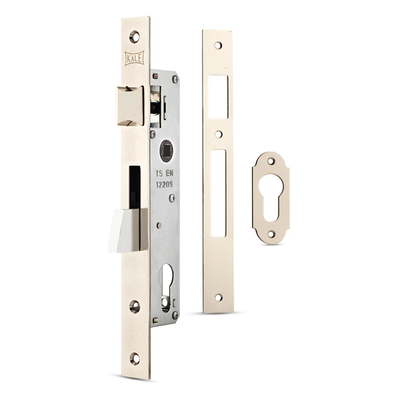 Silindirli Düşmedilli Dar Kilit  25mm Nikel