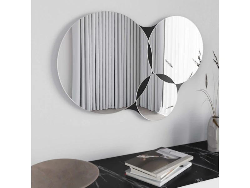 Konsol Masa Aynalı Gora 180 Bendir-Beyaz180*82*35c