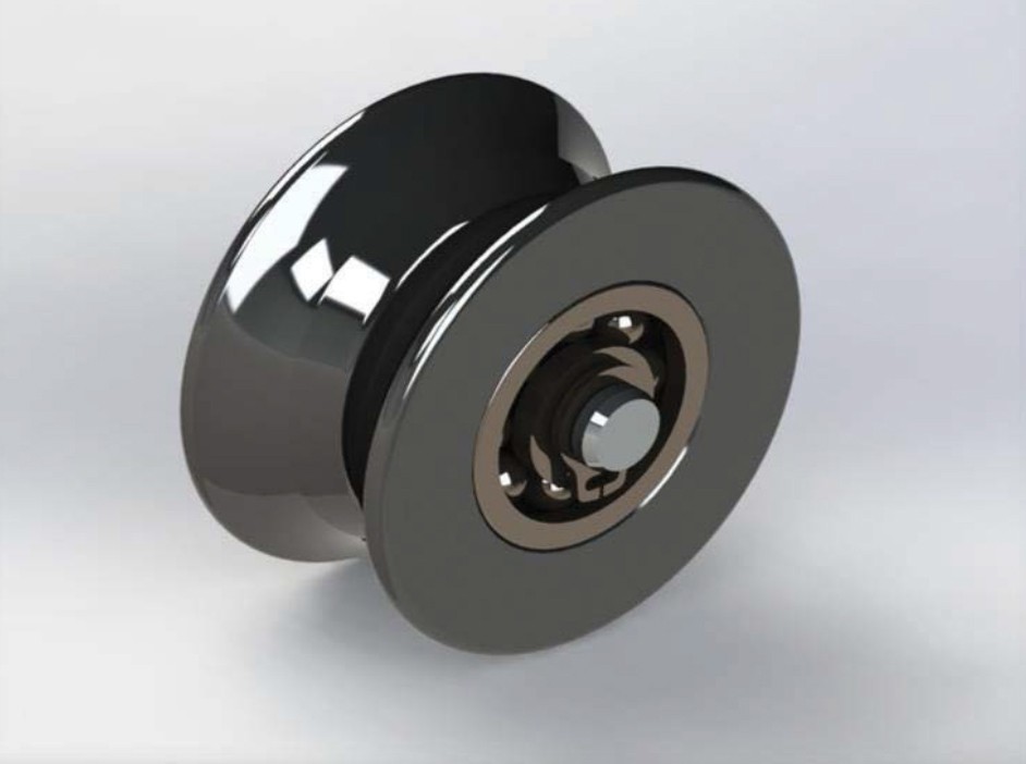 Raylı Düz Makara 120mm