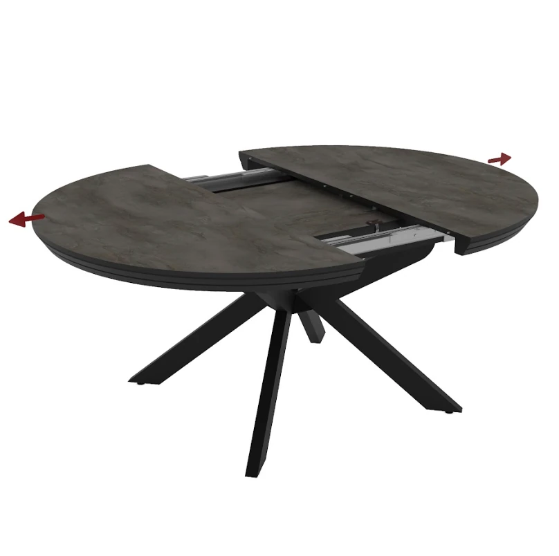 Masa Madrid Meli İrony Mat 135-180*135*77cm