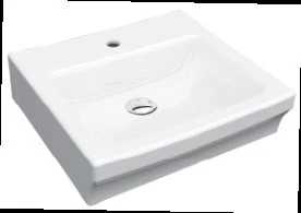 CARINA Tezgahüstü Lavabo  Beyaz Delikli 46x50cm