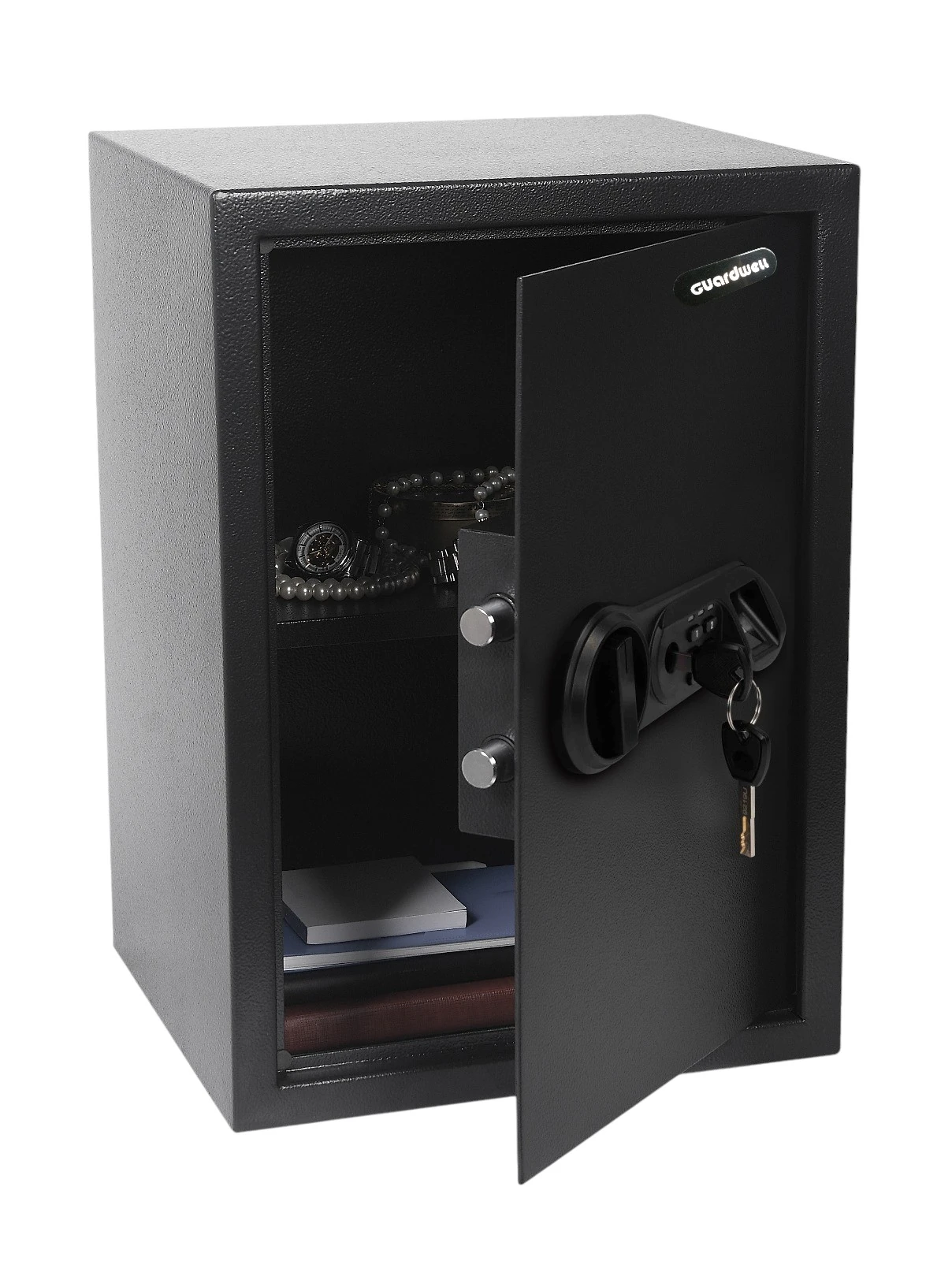 Çelik Para Kasası ParmakİziOkutmalı Siyah50x35X31cm