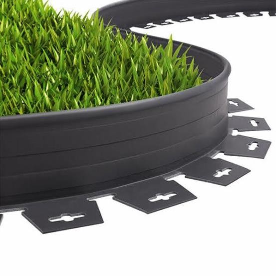 Plastik Çim Sınırlayıcı Kiti Siyah 7.5cm*25mt