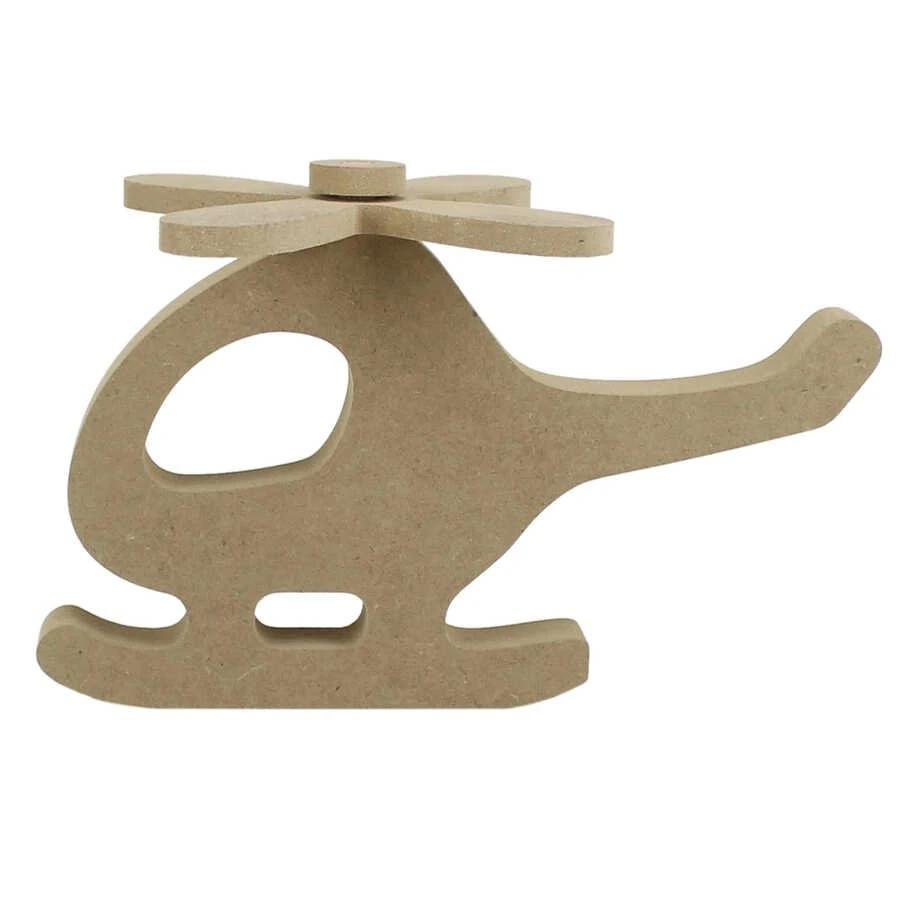 Ahşap Helikopter Biblo 17.5cm