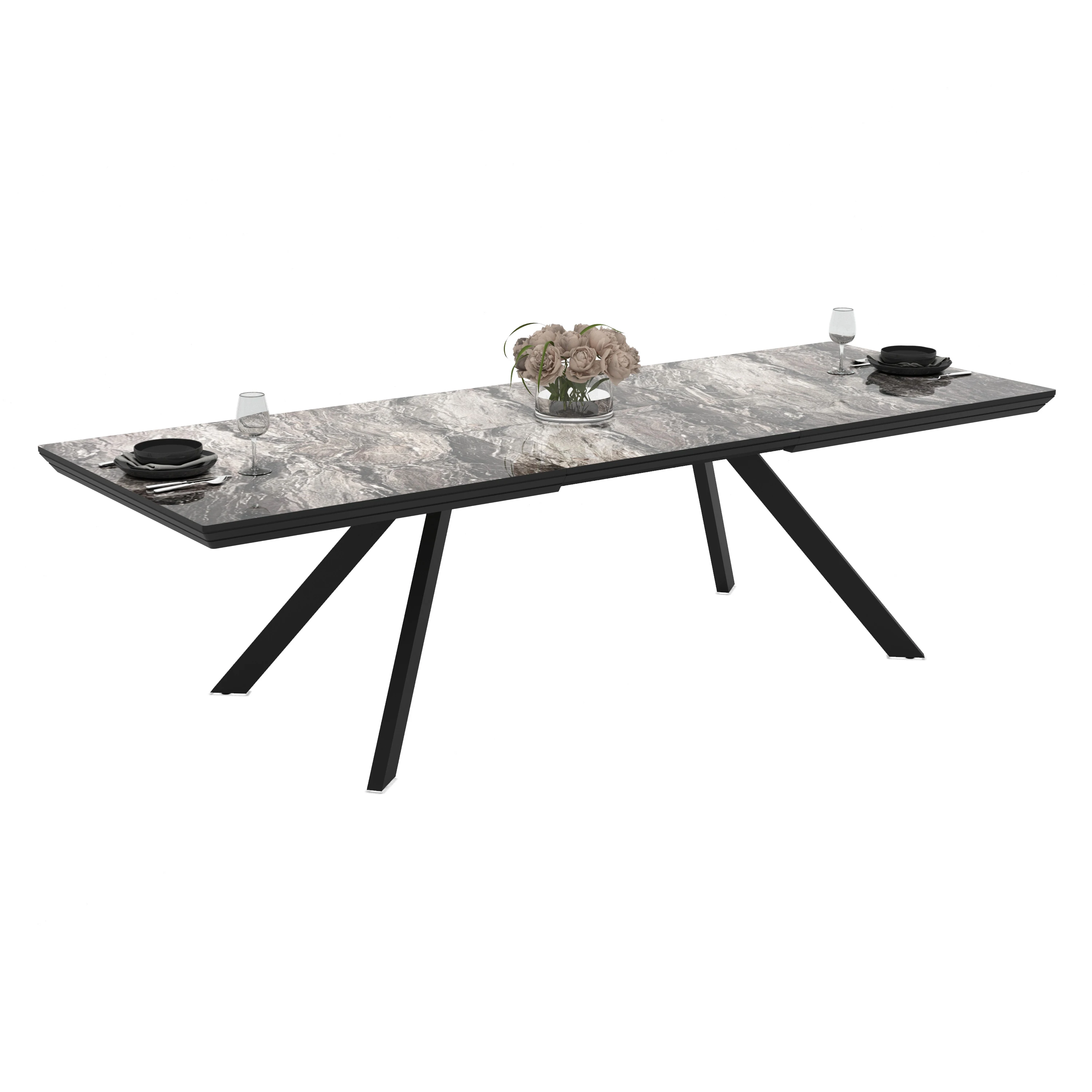 Masa Corin Lagina Parlak Açılır 277*100*76cm