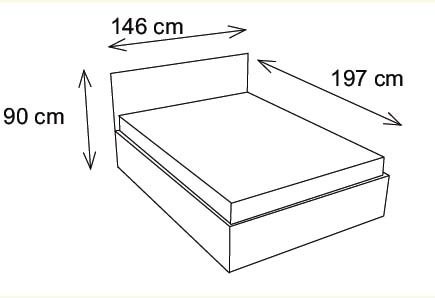 Çift Kişilik Yatak Royal Meşe 140*200