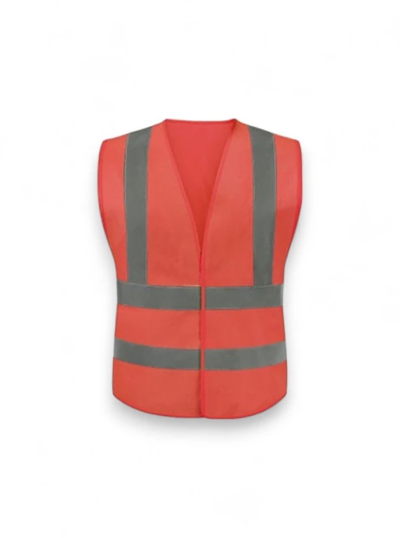 İkaz Yeleği Fosforlu Kırmızı XL