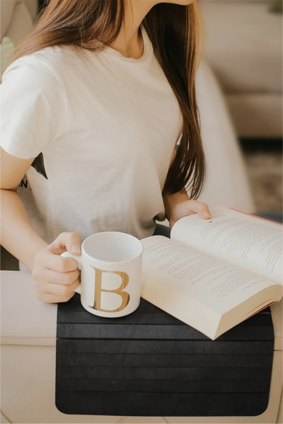 Ahşap Katlanır Koltuk Tepsisi Siyah  30x40cm