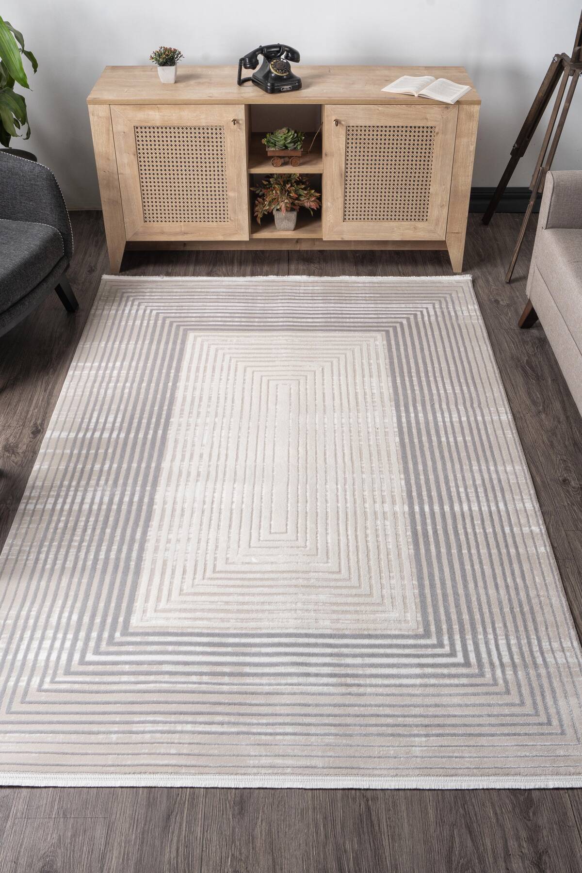 Bamboo Halı Gri 160x230