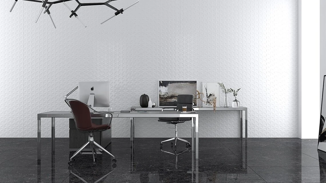 Duvar Karosu Stil Lorem Fon Dekor Gri 30x90