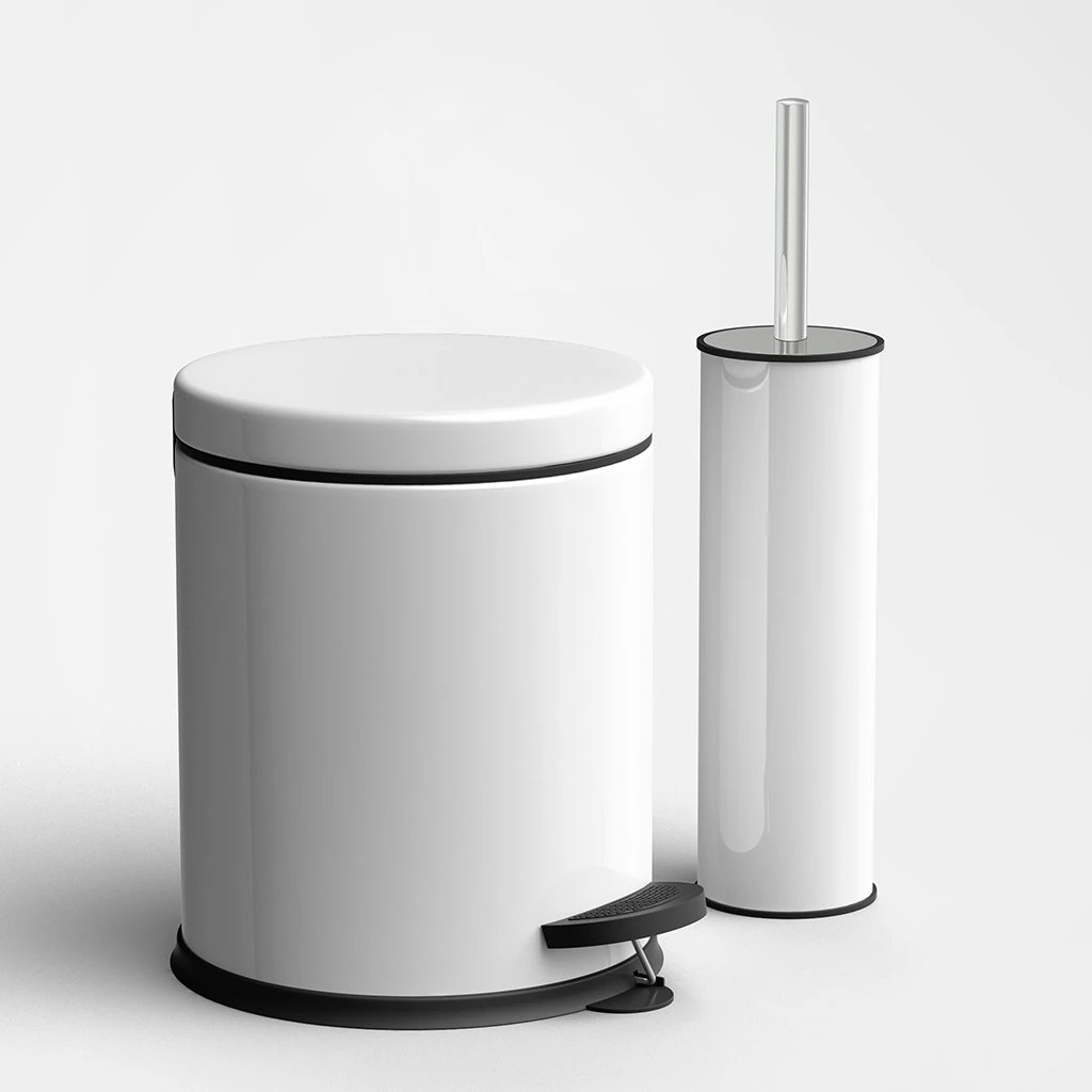 Banyo Seti  2'li K.Fırça+Çöp 3LT Beyaz