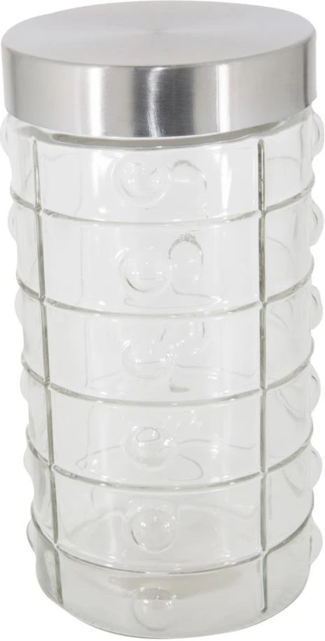 Cam Kavanoz Metal Kapak Düğmeli 1500cc