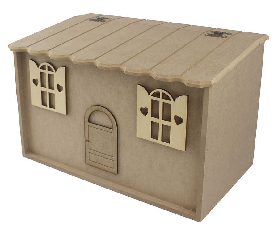 Ahşap Ekmeklik Kapı Pencereli 41*26*24cm