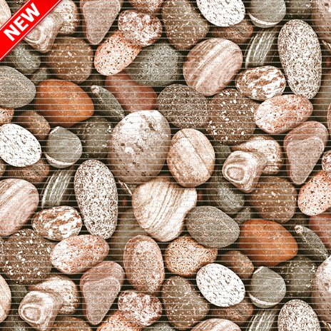 Dekomarin 65cm*mt Yolluk Kahve Taşlı