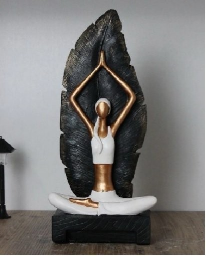 Peri Yaprak Yoga Siyah-Gri
