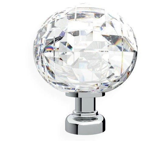 Kulp Düğme Kristal Krom