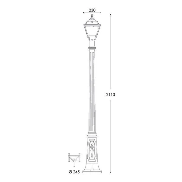Fumagalli Arm.211cm Ledli Golia Siyah Fg