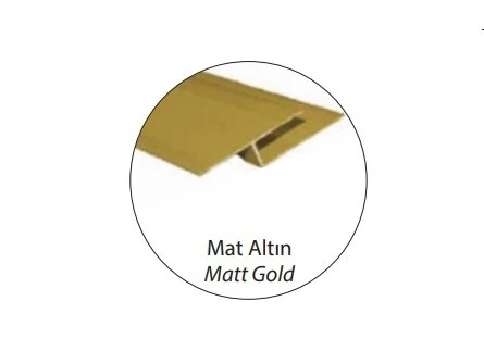 Parke Fayans Kot Farkı Profili Mat Altın 2.7mt