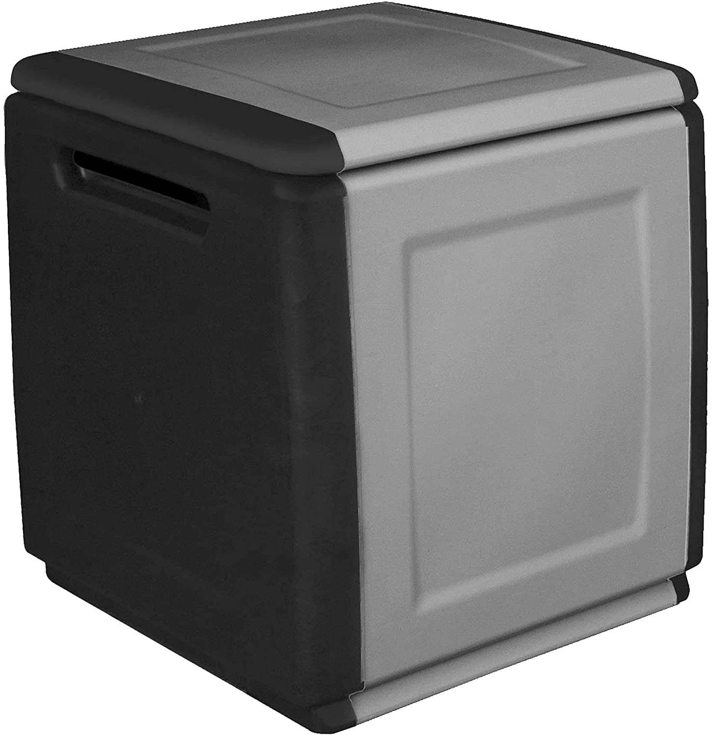 Cube Sandık Pls. Gri-Siyah 54x53x57cmm 130Lt