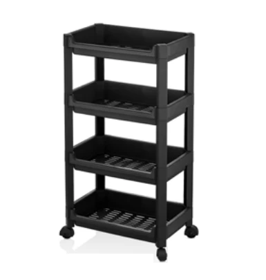 Tekerlekli  Düzenleyici Rafty 4 Katlı Geniş 35x22x