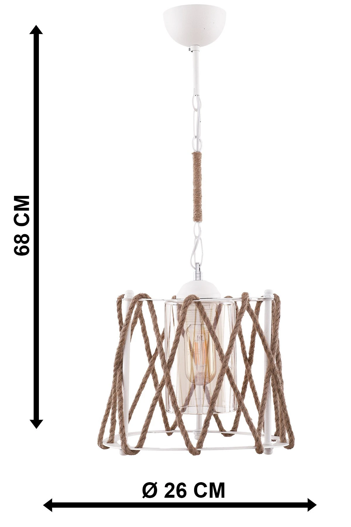 ÇELLO Avize Tekli Beyaz