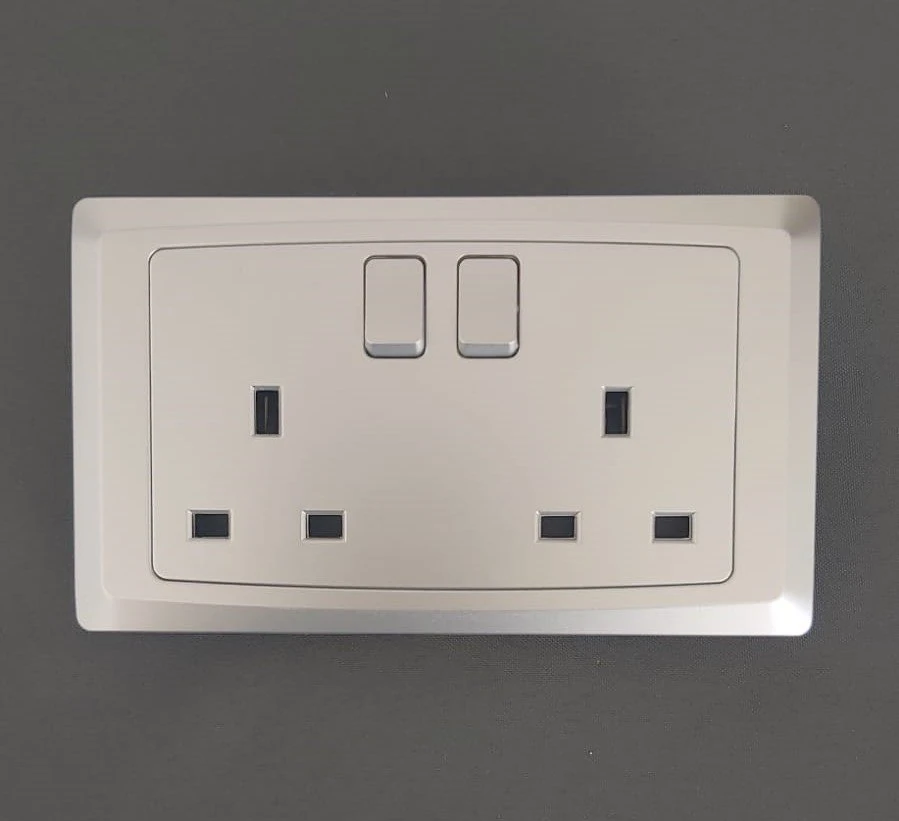 Priz 2li 13a nt GRİ C4062sgr NT